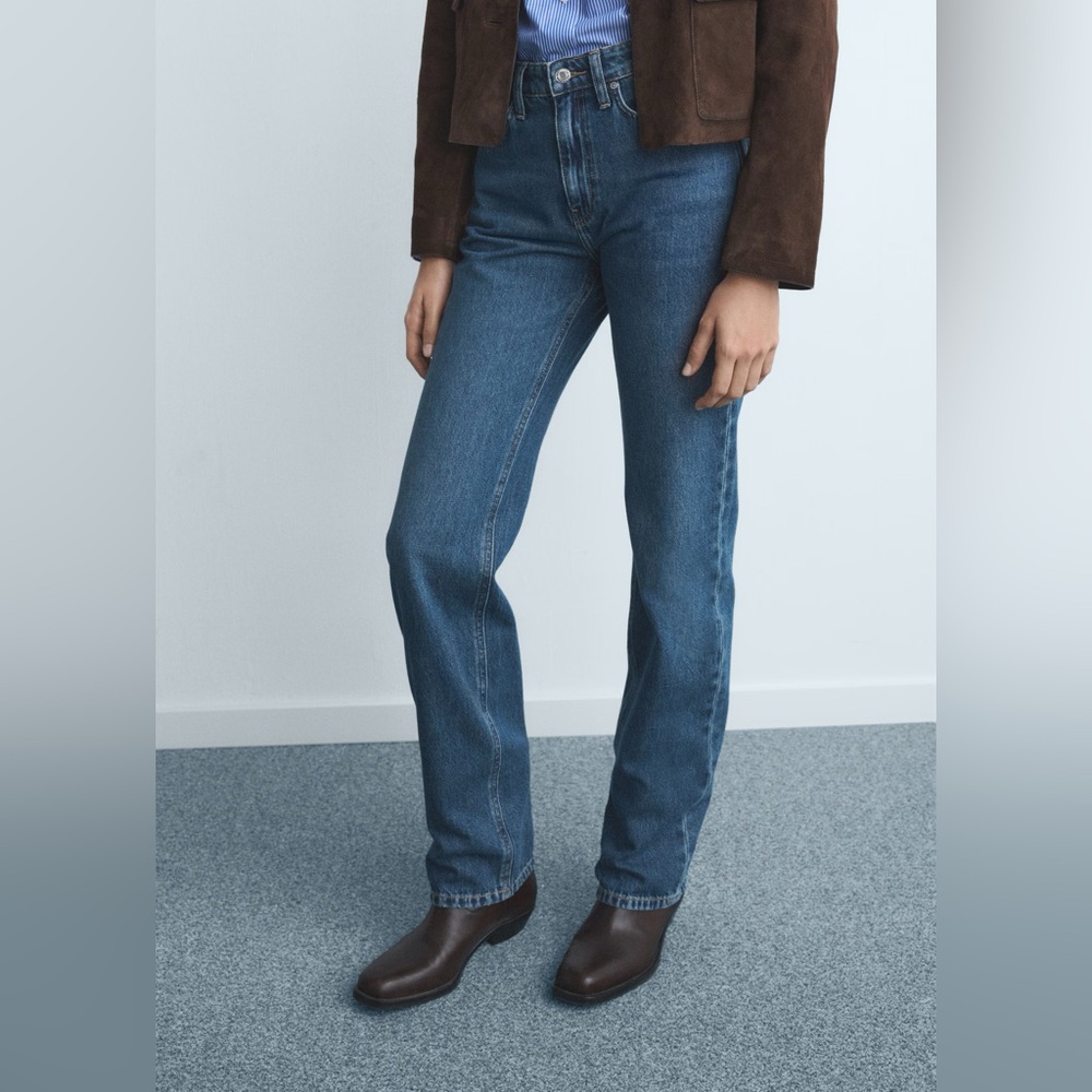 Mango MATILDA MEDIUM-RISE STRAIGHT-FIT JEANS